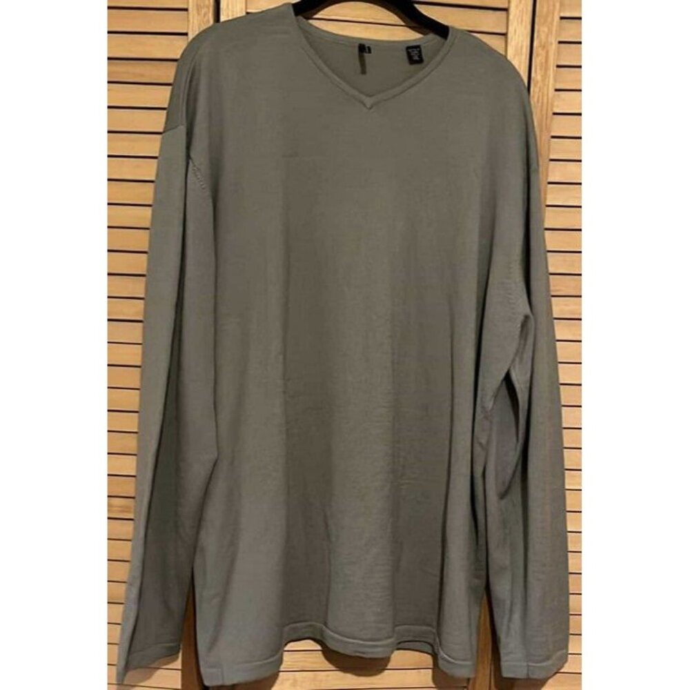 VINTAGE ISDA & CO 95% Merino Wool Men's V Neck Sweater XXL/Charity Sale‎